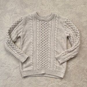 5T NWOT Boys Cable Knit Sweater - Cream & other specks of colors